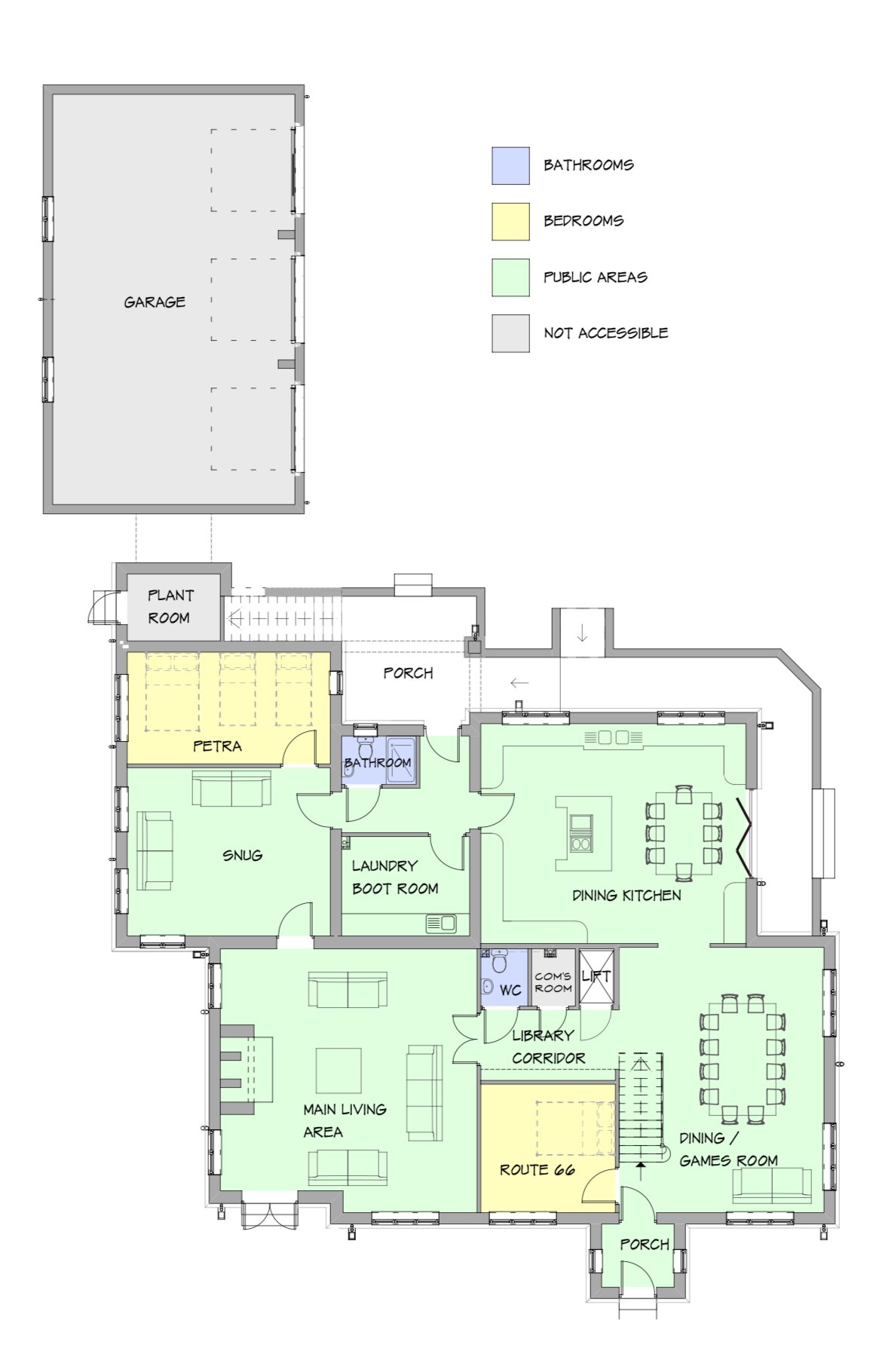 West Acre - ground floor plan